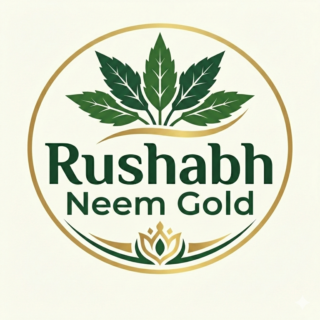 Rushabh Neem Gold Logo